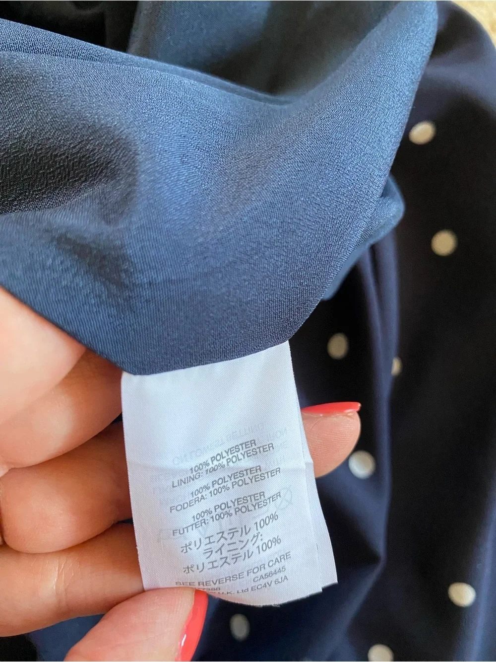 J Crew Navy Polka Dot Swiss Dot Pleated Midi Skirt Lined: 2